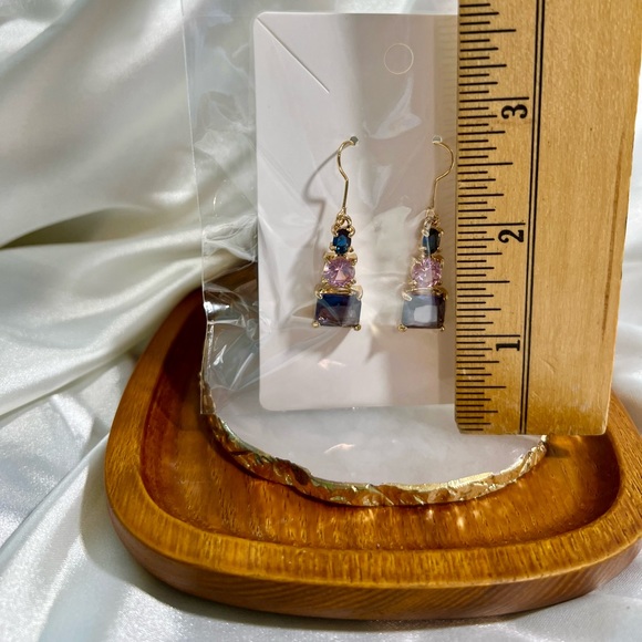 Colorful Rectangles Earrings - Picture 3 of 4